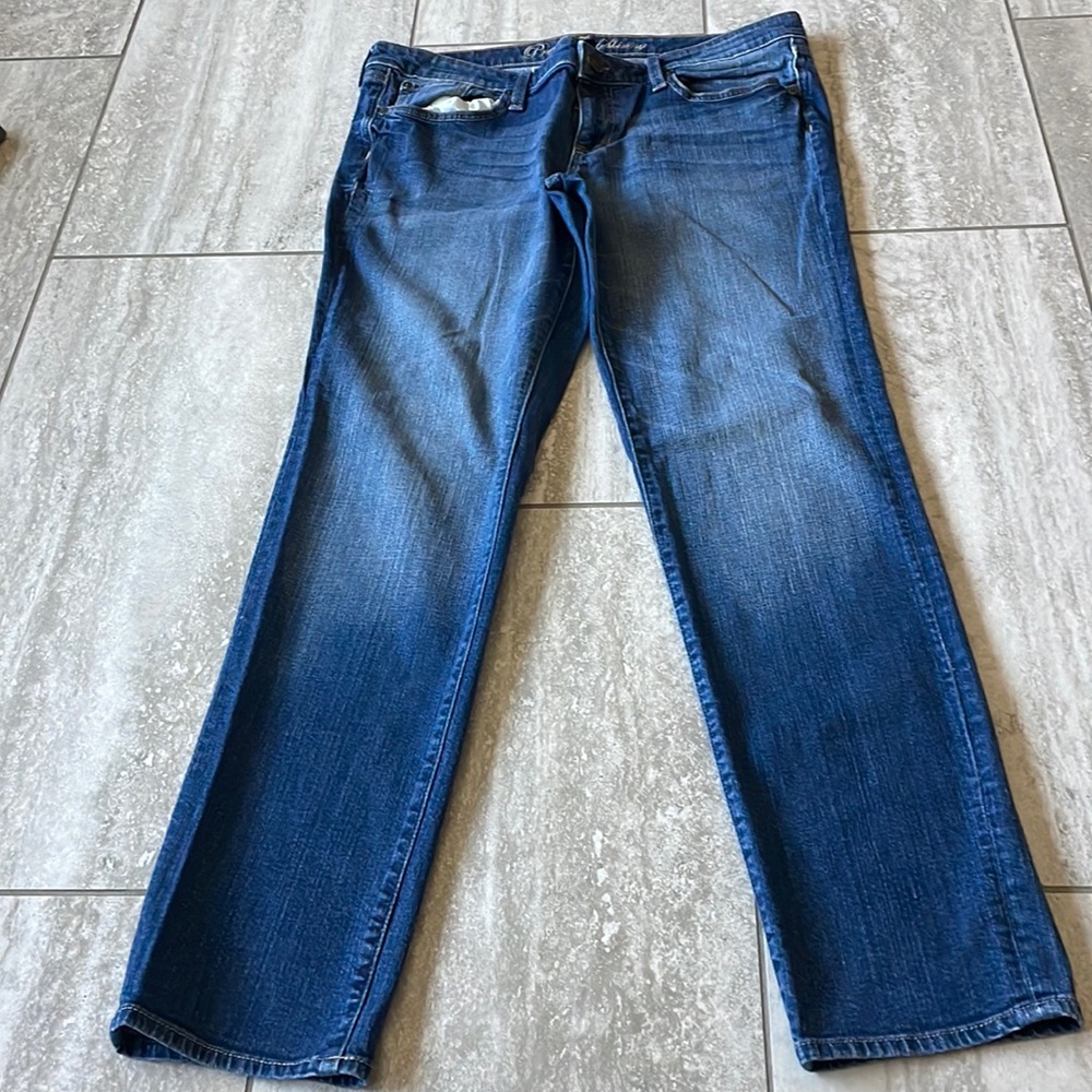 Preloved GAP premium skinny ,size 14/32,blue denim,5pockets,long pants for women